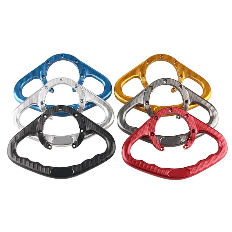 Luckmart Motorcycle Aluminium Rear Passenger Gas Tank Bar Handle Grip Bar Handlebar Grab 7 Holes Compatible for Honda CBR600 CBR900 CBR929 CBR954 CBR250 CBR400 CBR1000 CBR1100 Red - Image 4